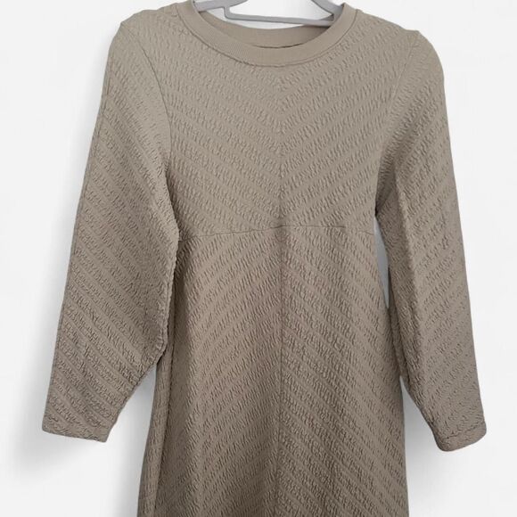 Free People Gabby Seamless Quilt Midi Boho Preppy Soft-Girl Sweater Dress XS/S - Picture 6 of 8